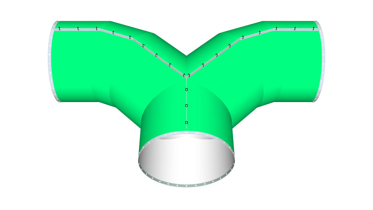 Mega-Dukt™ Rams Horn Piece