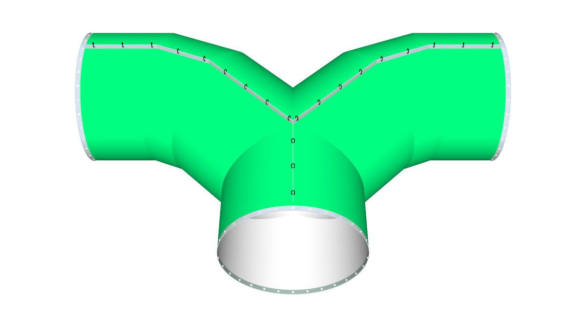 Mega-Dukt™ Rams Horn Piece