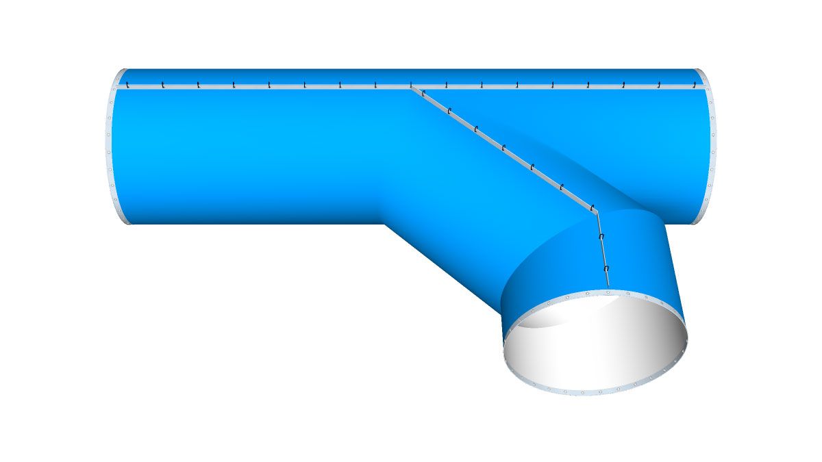 Turbo-Dukt™ Radius Branch Piece